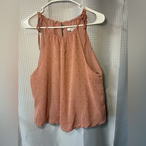 RO & DE  Blush Pink Sleeveless Top large